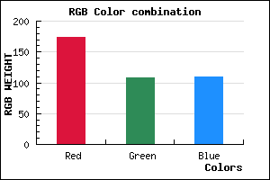 rgb background color #AE6C6D mixer