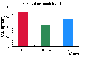 rgb background color #AE6C8A mixer