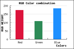 rgb background color #AE6CB8 mixer