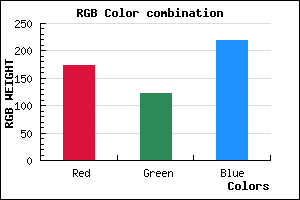 rgb background color #AE7BDB mixer
