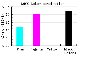 #AE9EC6 color CMYK mixer