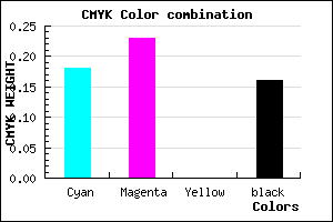 #AEA5D5 color CMYK mixer