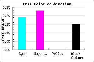 #AEA6D8 color CMYK mixer
