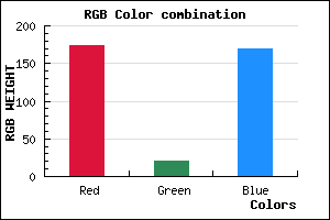rgb background color #AE14A9 mixer