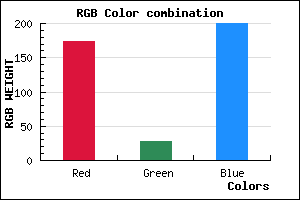 rgb background color #AE1CC8 mixer