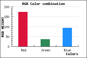 rgb background color #AE245D mixer