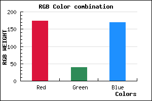rgb background color #AE28A9 mixer