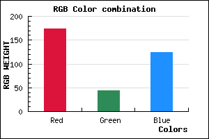 rgb background color #AE2C7C mixer