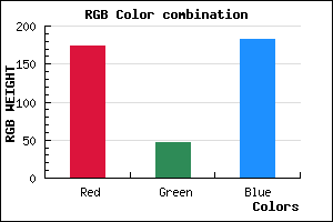 rgb background color #AE2EB6 mixer