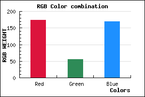 rgb background color #AE37A9 mixer