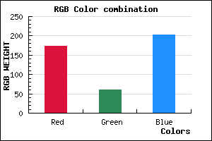 rgb background color #AE3DCB mixer
