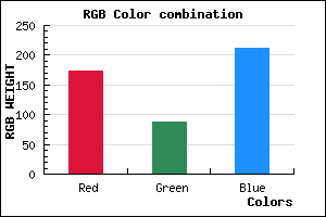 rgb background color #AE57D3 mixer
