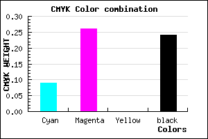 #AF8FC1 color CMYK mixer