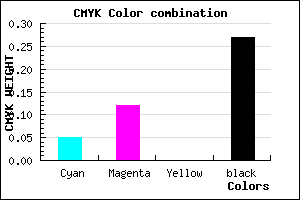 #AFA3B9 color CMYK mixer