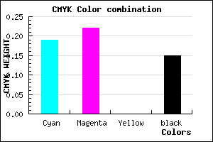 #AFA8D8 color CMYK mixer