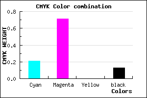 #AF40DE color CMYK mixer