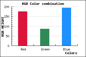 rgb background color #AF56C2 mixer