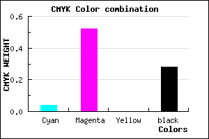 #AF57B7 color CMYK mixer