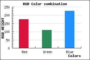 rgb background color #B06DE3 mixer