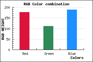 rgb background color #B06FBD mixer