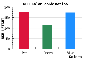 rgb background color #B074AE mixer