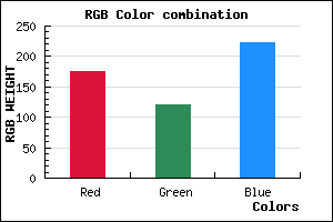 rgb background color #B078DE mixer