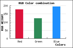 rgb background color #B07AC2 mixer
