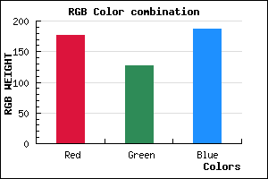 rgb background color #B07FBB mixer