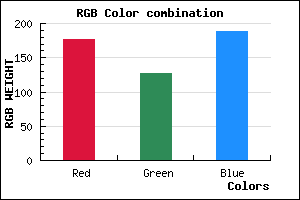 rgb background color #B07FBD mixer