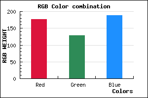 rgb background color #B080BC mixer