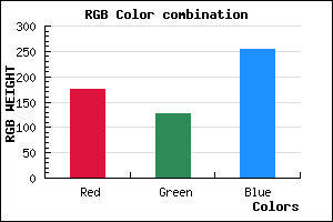 rgb background color #B080FE mixer