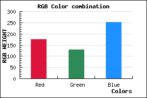 rgb background color #B082FC mixer