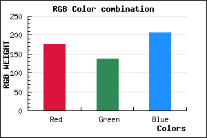 rgb background color #B089CF mixer