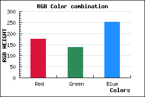 rgb background color #B089FB mixer