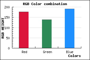 rgb background color #B08BBF mixer
