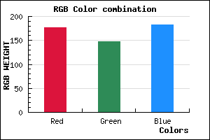 rgb background color #B093B7 mixer