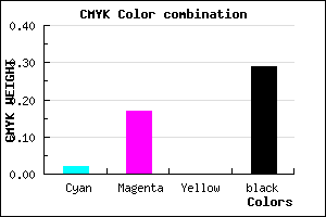 #B096B4 color CMYK mixer