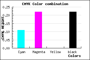 #B09AC6 color CMYK mixer
