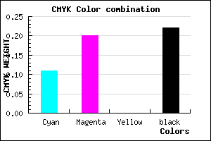 #B09EC6 color CMYK mixer