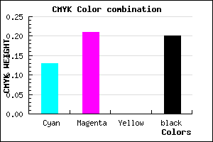 #B0A1CB color CMYK mixer