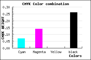 #B0A3BD color CMYK mixer