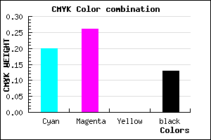 #B0A3DD color CMYK mixer