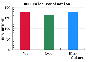 rgb background color #B0A4B2 mixer