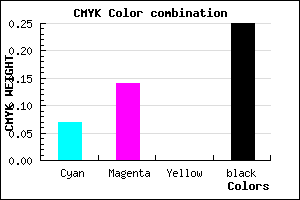 #B0A4BE color CMYK mixer
