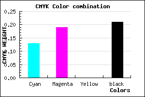 #B0A4CA color CMYK mixer