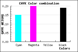 #B0A4CE color CMYK mixer