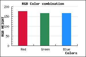rgb background color #B0A6A6 mixer