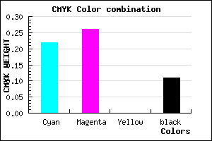 #B0A7E3 color CMYK mixer