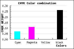 #B0A9BD color CMYK mixer