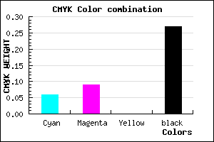 #B0ABBB color CMYK mixer